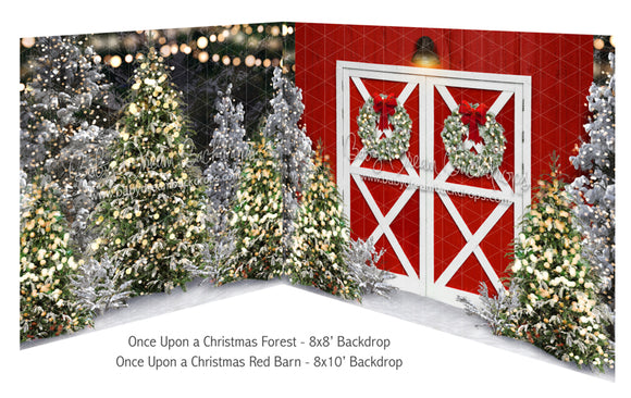 Once Upon a Christmas Forest and Once Upon a Christmas Red Barn Bundle