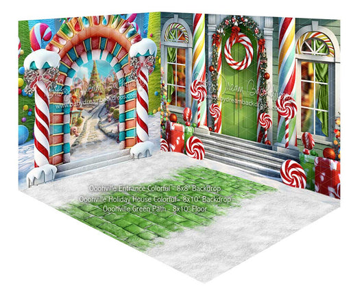 Room Ooohville Entrance Colorful + Oohville Holiday House Colorful + Ooohville Green Path