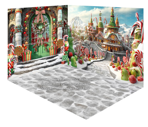 Room Ooohville Merry Mansion + Oohville Royal Path + Snowy Cobblestone Gray