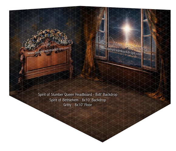 Room Spirit of Slumber Queen Headboard + Spirit of Bethlehem + Gritty