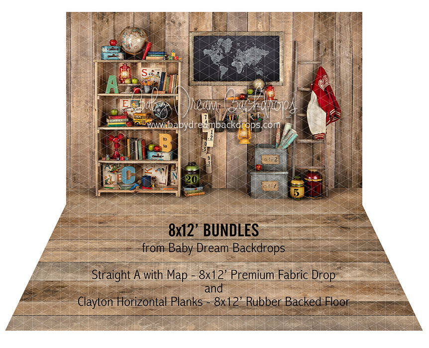Straight A with Map and Clayton Floor Bundle