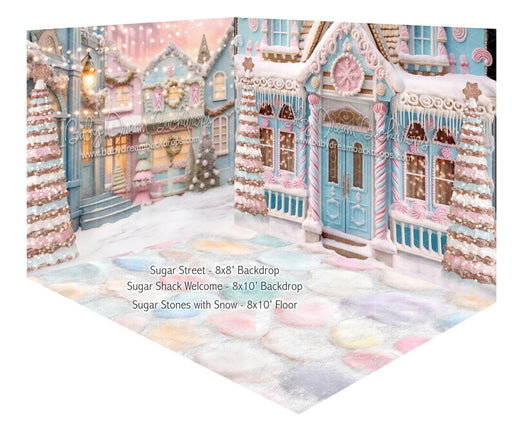 Room Sugar Street and Sugar Shack Welcome and Sugar Stones with Snow (JA)