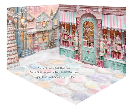 Room Sugar Street and Sugar Shoppe Nutcracker and Sugar Stones with Snow (JA)