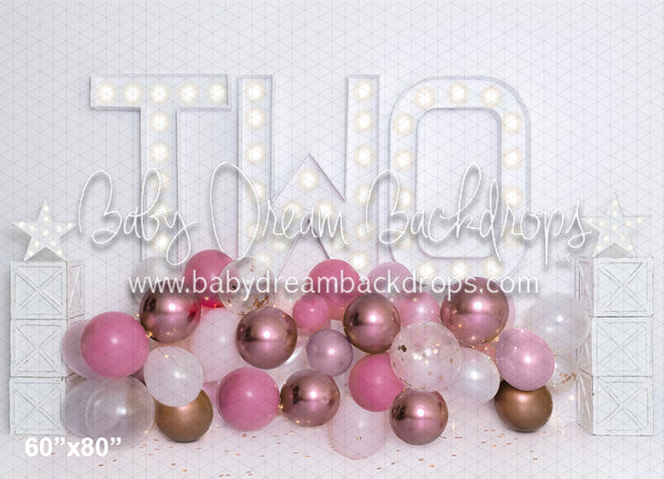 Rose Gold Party Balloons TWO (BA)
