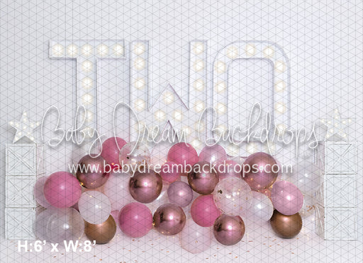Rose Gold Party Balloons TWO (BA)