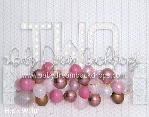 Rose Gold Party Balloons TWO (BA)