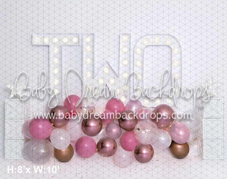 Rose Gold Party Balloons TWO (BA)