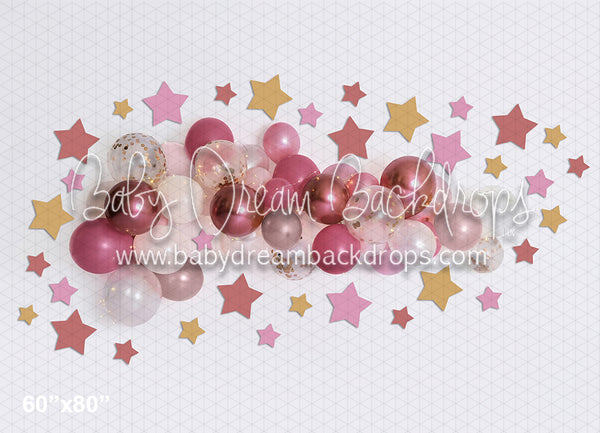 Rose Gold Balloon Star Galaxy (BA)