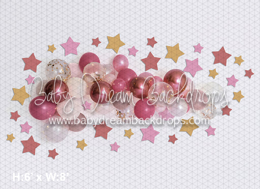 Rose Gold Balloon Star Galaxy (BA)