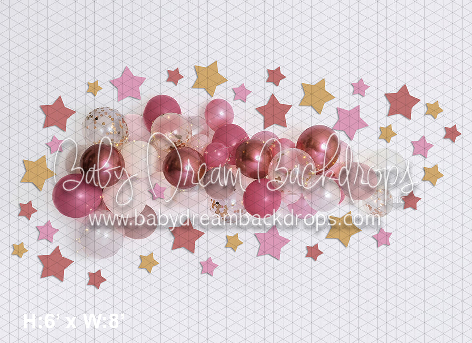 Rose Gold Balloon Star Galaxy (BA)