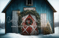 Rustic Blue Christmas Barn (MD)
