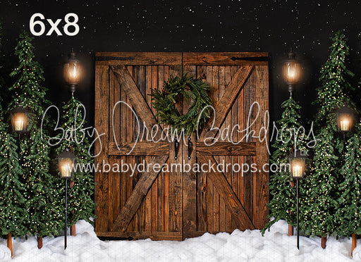 Rustic Christmas with Lights