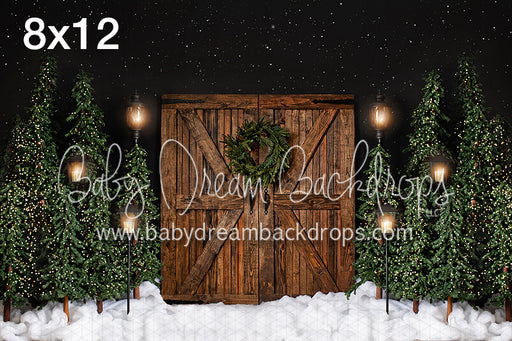 Rustic Christmas with Lights