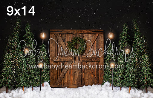 Rustic Christmas with Lights