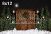 Rustic Christmas with Lights Moon
