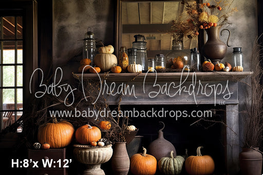 Rustic Fall Fireplace (SM)