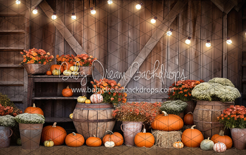 Rustic Pumpkin Barn (JA)