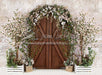Rustic Spring Welcome (Brown Door)