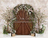 Rustic Spring Welcome (Brown Door)