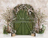 Rustic Spring Welcome (Green Door)