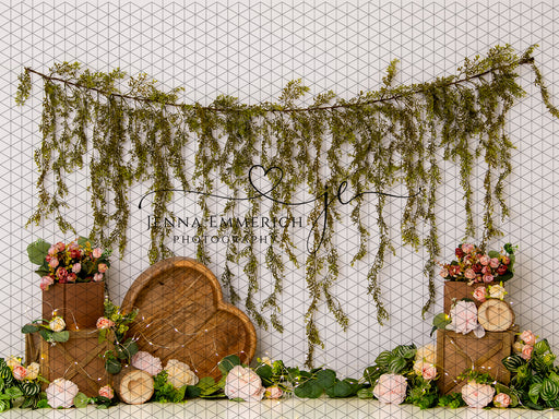 Rustic Wooden Heart (JE)