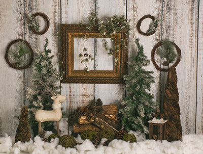 Rustic Christmas with Frame 6x8 ML  