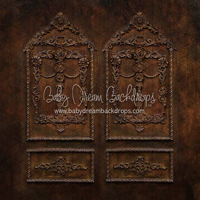 X Drop rusty brown wall