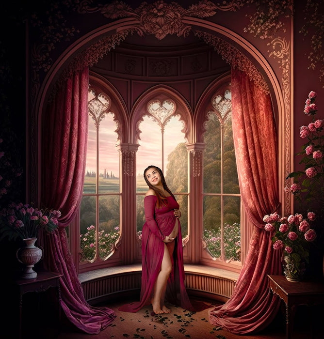 Ayes Castle Pink Room View  Digital Download