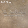 Sandblast Cement Warm Floor 8x8