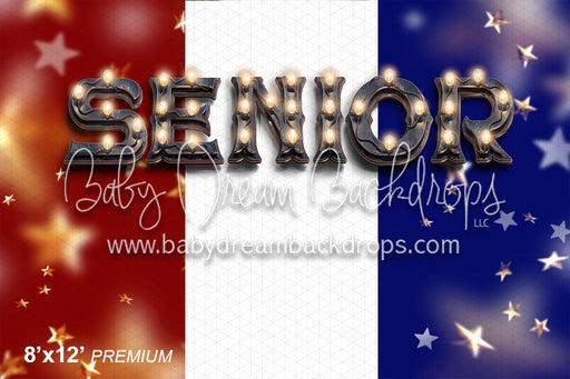 Senior Marquee Red, White, and Blue
