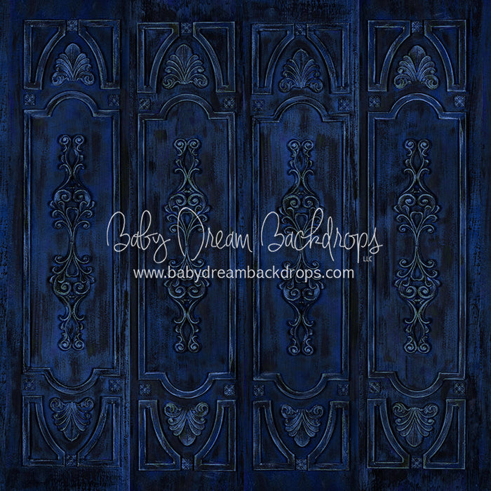 X Drop shabby panels blue