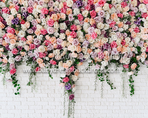 Shabby Flower Wall