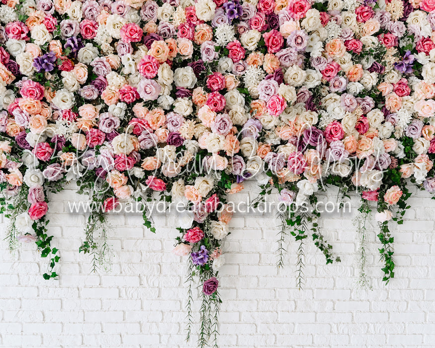 Shabby Flower Wall
