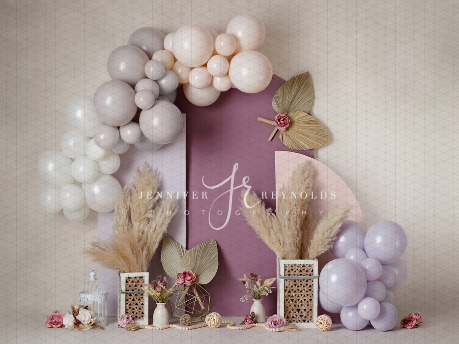 Shades of Mauve Birthday Arches