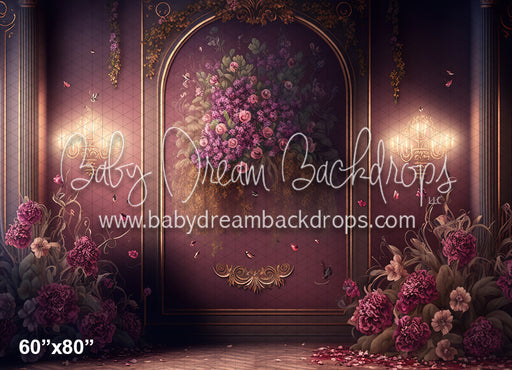 Shades of Purple Blooms Wall (MD)