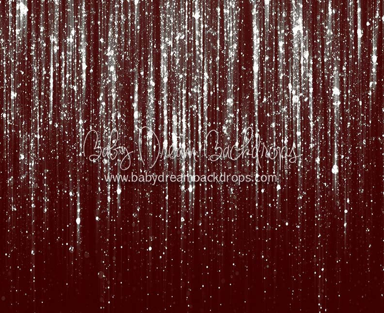 Shimmer in Maroon and Silver