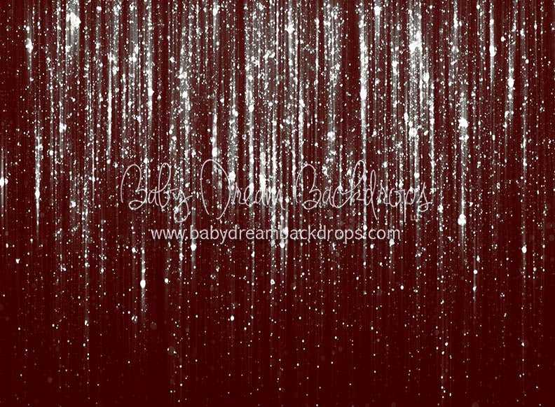 Shimmer in Maroon and Silver