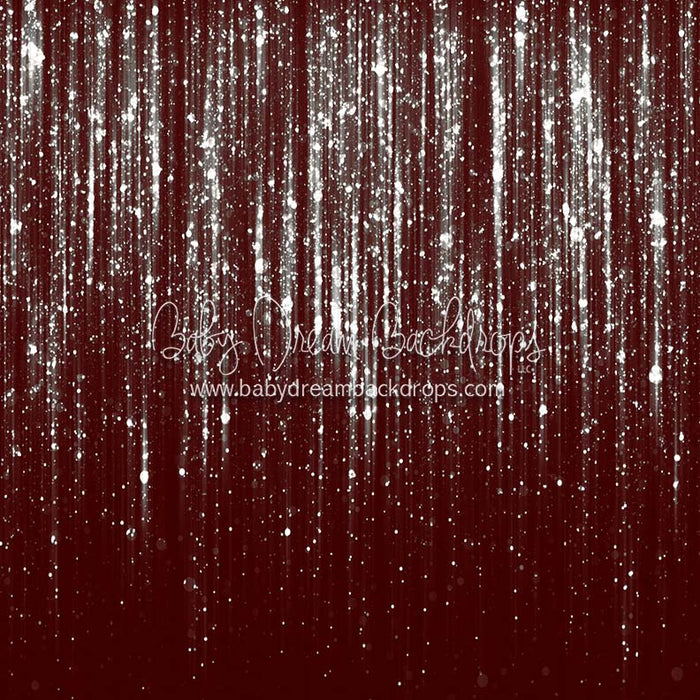 X Drop shimmer in maroon and silver