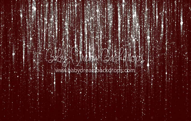 Shimmer in Maroon and Silver