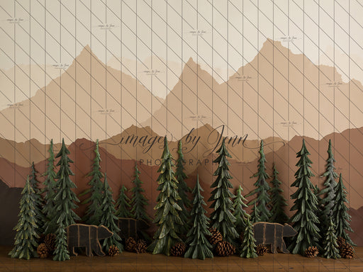 Silhouette Mountains Bears