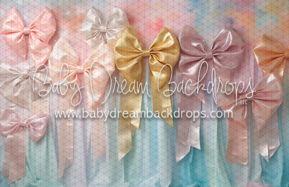 Silk Bows Wall (MD) – Baby Dream Backdrops