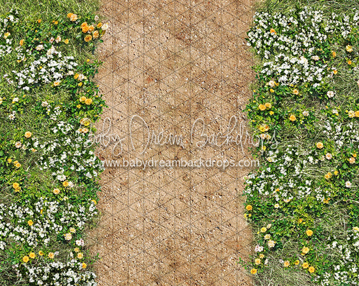 Simple Spring Path Floor Fabric Drop (CC)
