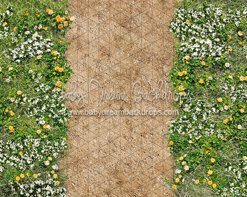 Simple Spring Path Floor Fabric Drop (CC)