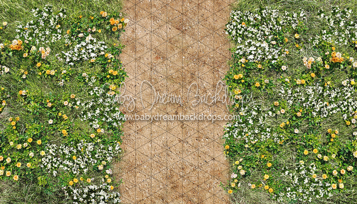 Simple Spring Path Floor Fabric Drop (CC)
