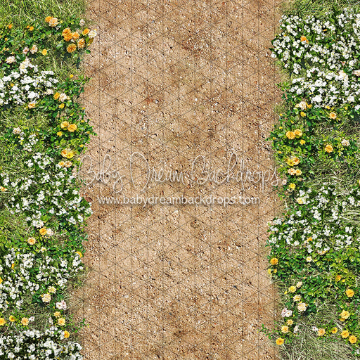 Simple Spring Path Floor Fabric Drop (CC)
