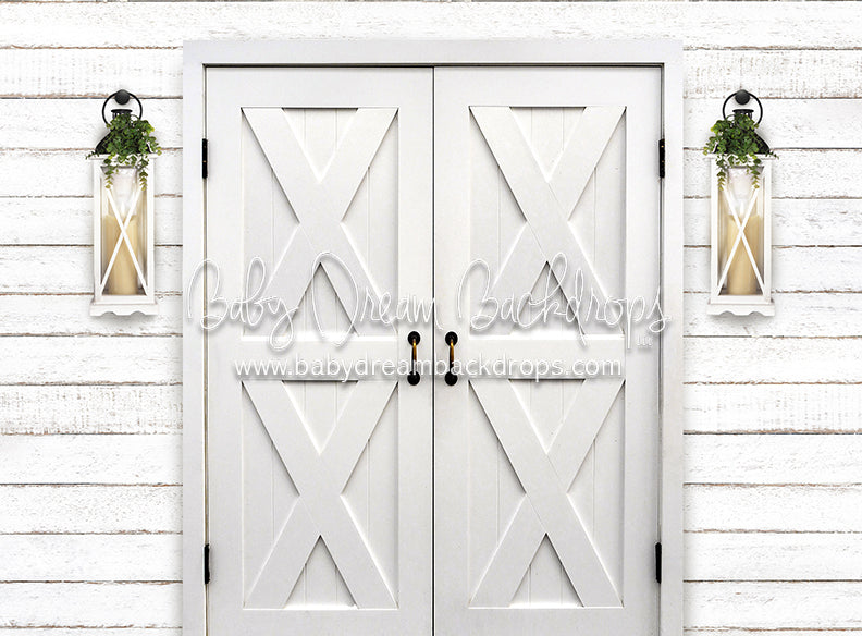 Simple White Doors Lanterns