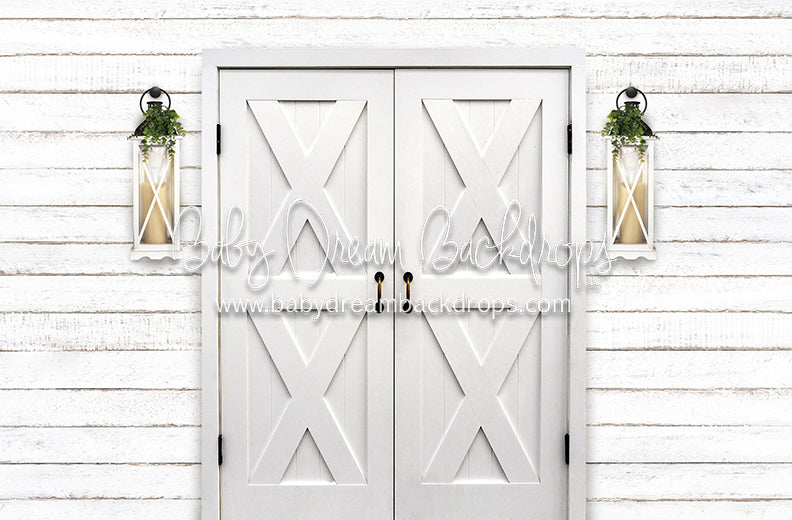 Simple White Doors Lanterns