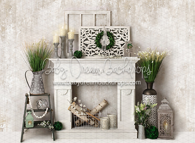 Simply Spring Mantel