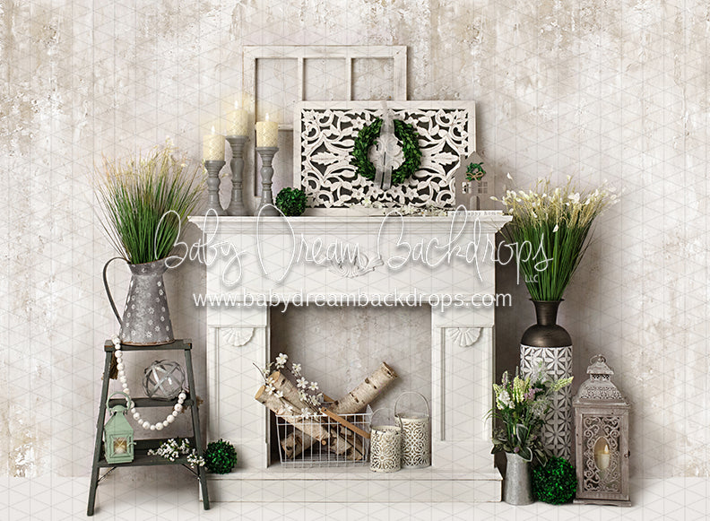 Simply Spring Mantel