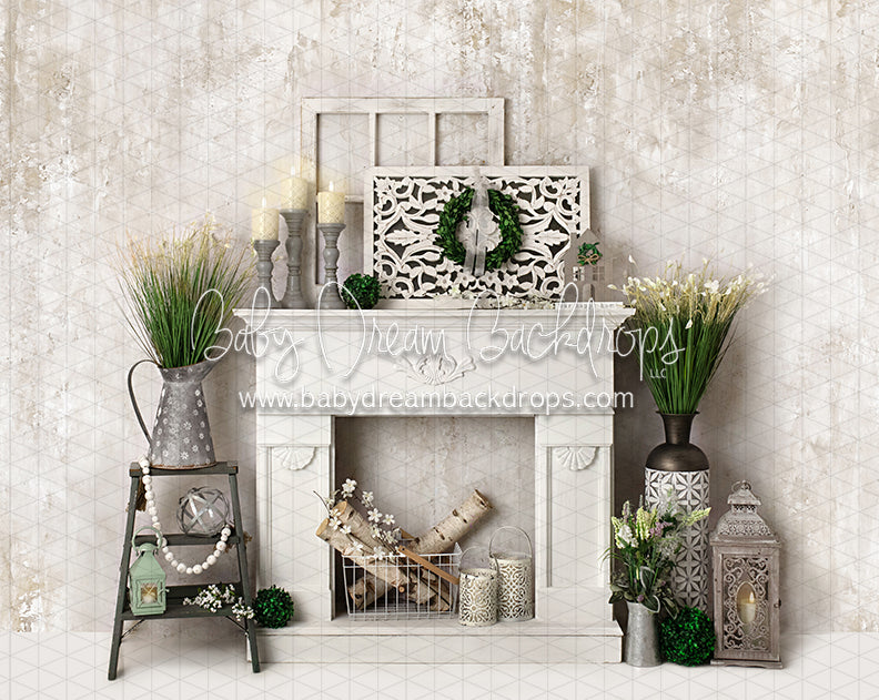 Simply Spring Mantel